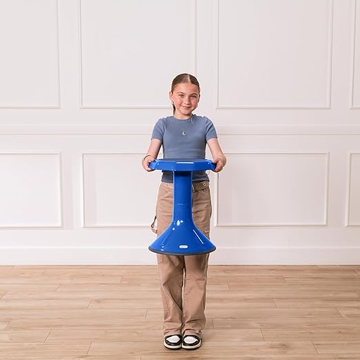 ECR4Kids ACE Active Core Engagement Wobble Stool, 18-Inch Seat Height, Flexible Seating, Blue