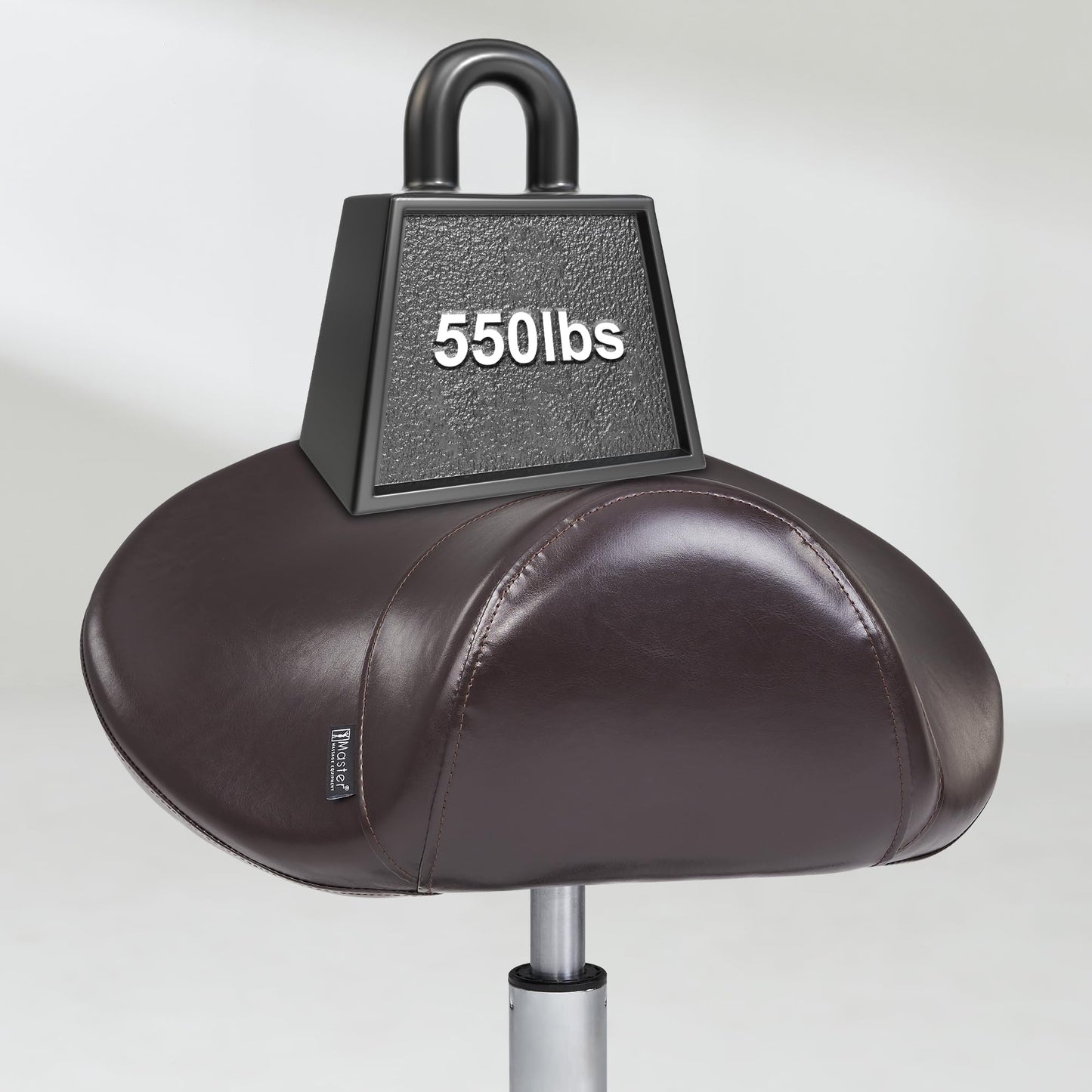 Master Massage Adjustable Hydraulic Saddle Rolling Stool – Ergonomic Salon, Tattoo, Spa, Medical & Dental Chair, Coffee
