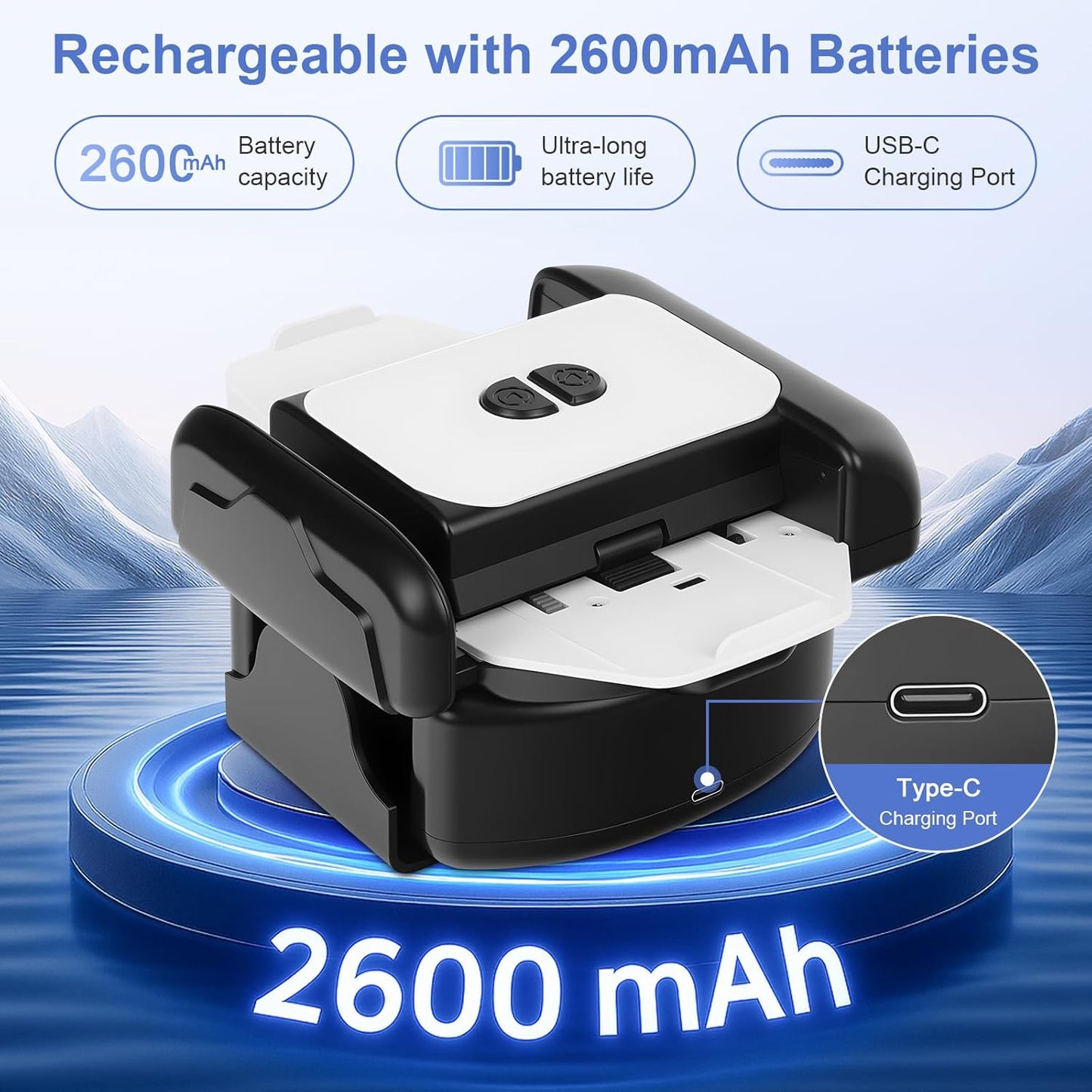 BEE&FLOWER Card Shuffler 2600mAh Rechargeable Auto-Stop Automatic Card Shuffler Low Noise Fits 1-2 Decks Compatible with Poker, UNO, Blackjack, Phase 10