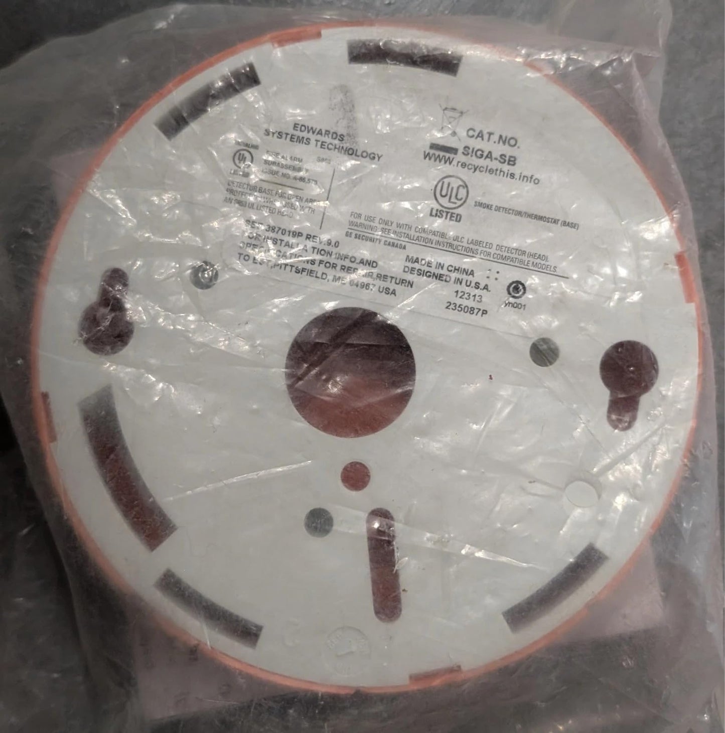 New EST SIGA-SB SIGA SB Standard Detector Base SIGA SB