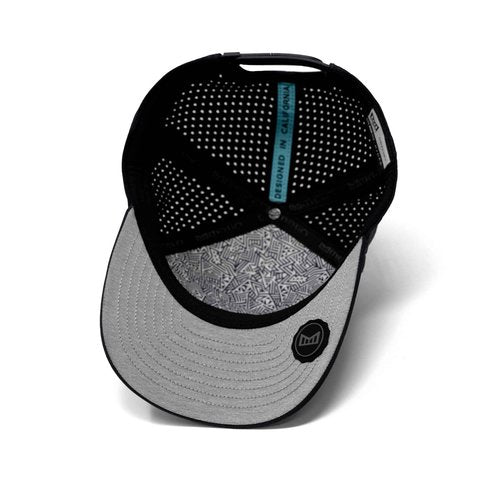 melin Odysea Brick Hydro, Black Camo Midnight, Performance Snapback Hat, Water-Resistant Baseball Cap for Men & Women, Medium-Large