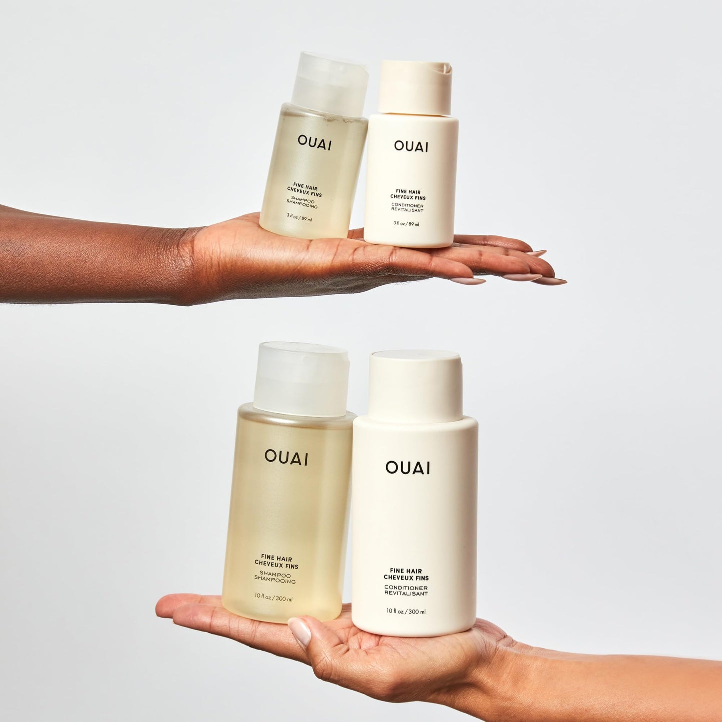 OUAI Fine Hair Conditioner Travel Size - Volumizing Conditioner for Fine Hair with Keratin, Biotin & Chia Seed Oil - Adds Softne