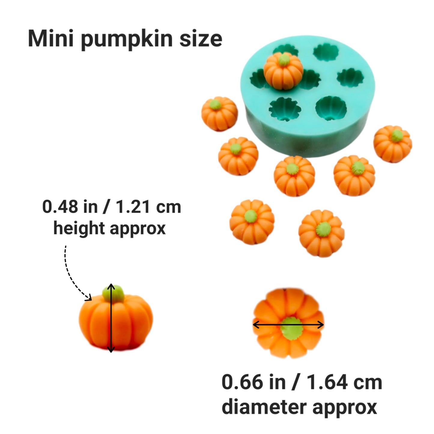 Mini pumpkin mold Autumn pumpkin mold, hallowen mini pumpkin silicone mold NS013