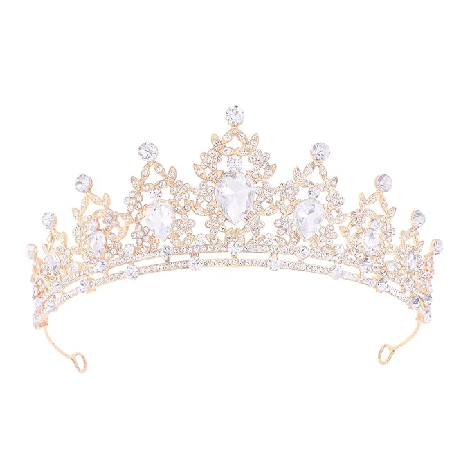 Princess Tiara and Crown for Women Wedding Tiaras for Bridal girls Tiaras and Crystal Crowns Rhinestone Headband Metal Hai...