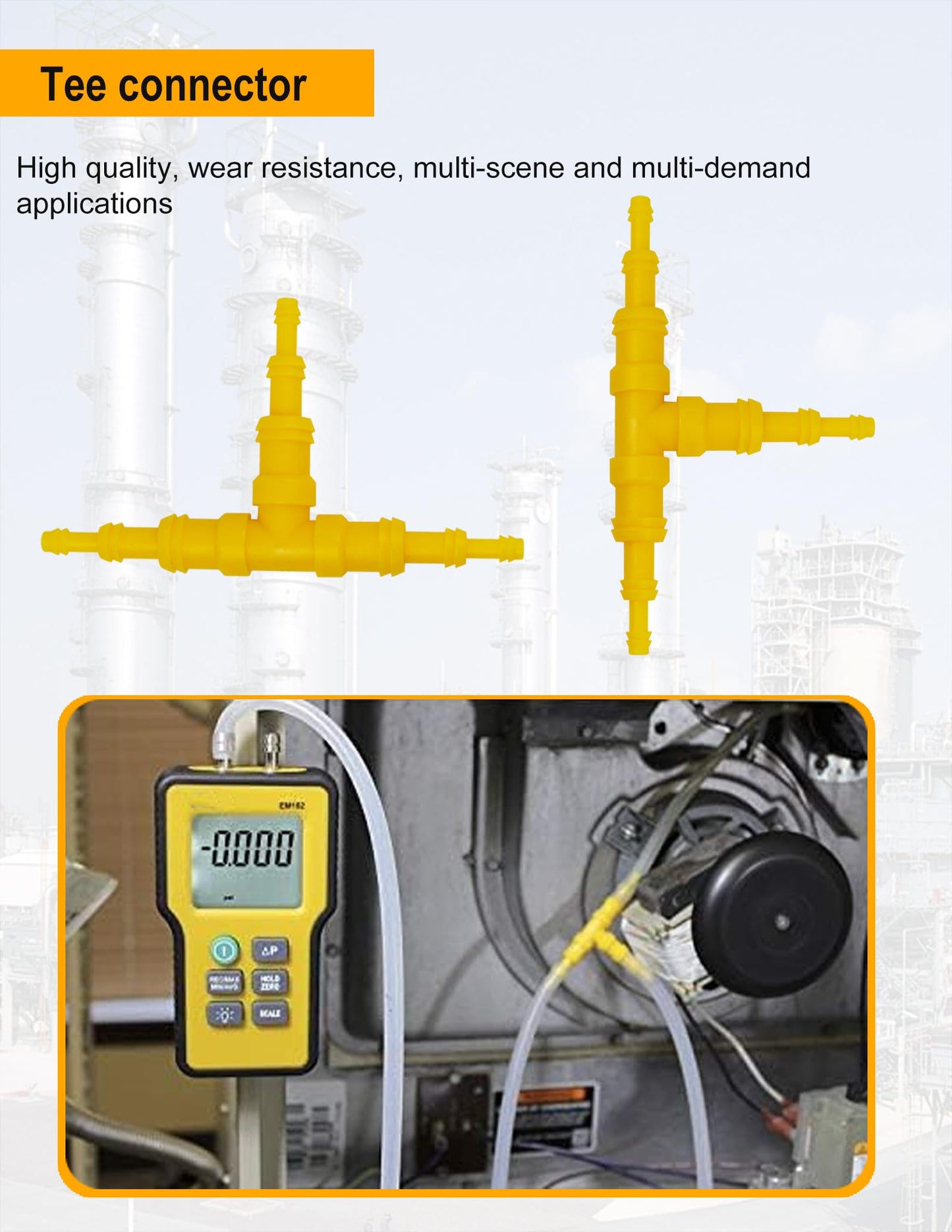 ZIBOO JL3MN2 Manometer Probe Kit, Compatible with Klein Tools ET180 Digital Manometer Compatible with Fieldpiece JL3KM2, SDMN5，SDMN6，ADMN2,HVAC Pitot Static Tube Fit (ZIBOO JL3MN2)
