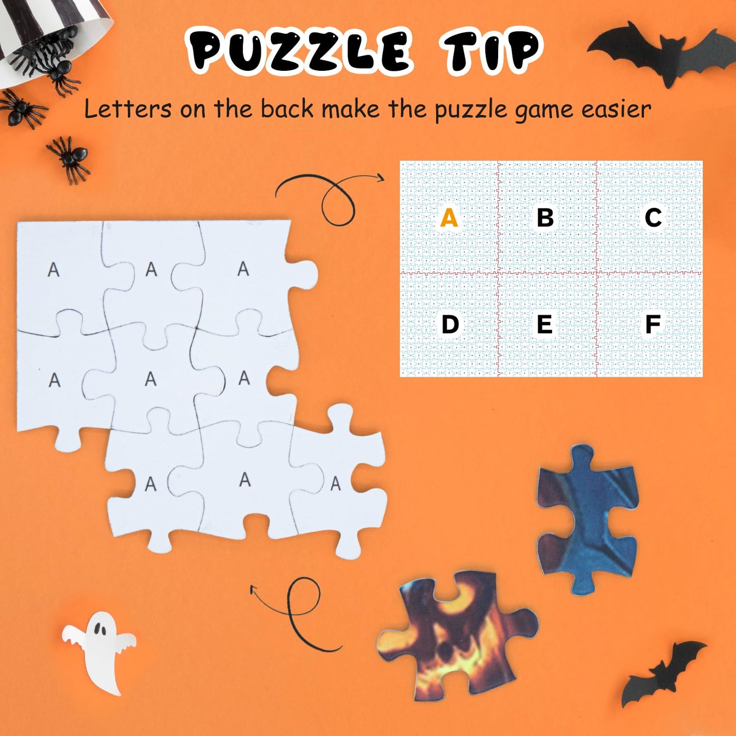 Halloween Nightmare 1000-Piece Jigsaw Puzzle for Adults|Creative Play & Holiday Party Gifts |28 x 20 Inches|Horror Haunted House Pumpkin, Skeleton, Ghost, Grave Theme Puzzles (Halloween -1, 1000)