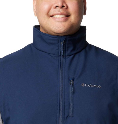 Columbia Men's Ascender II Softshell Vest, Collegiate Navy, Medium