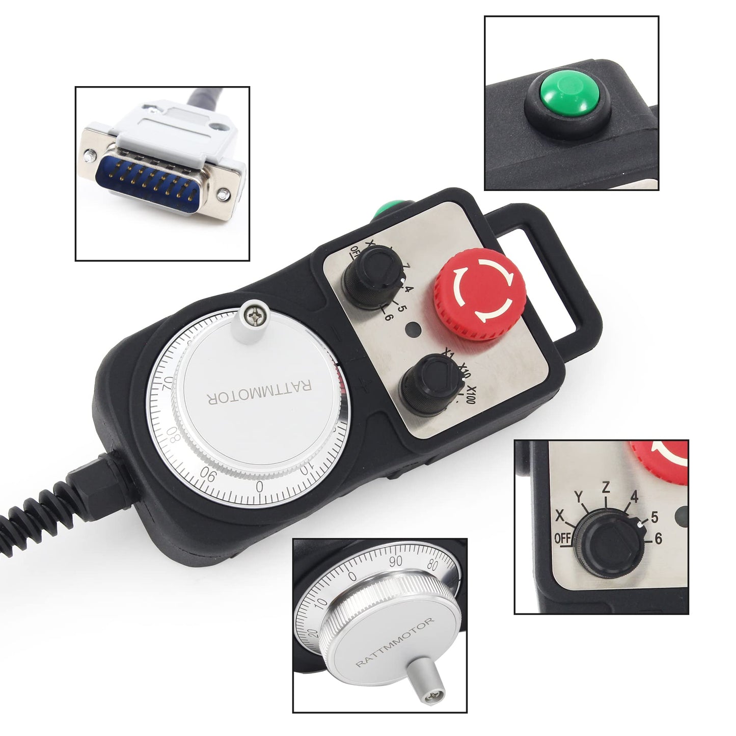 CNCTOPBAOS 5 Axis DDCS Expert CNC Controller System Offline Stand Alone Stepper Motor Driver Motion Control 1000KHz PLC+5 Axis Handwheel MPG Emergency Stop for CNC Router Milling Engraving Machine