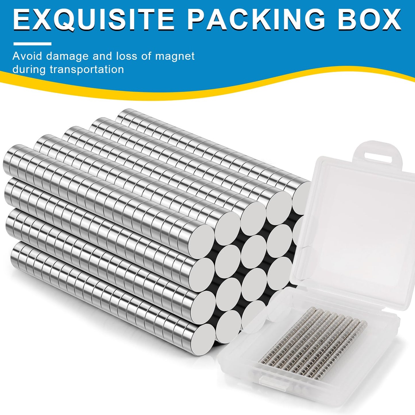 400 Pack Small Magnets,3x2mm Refrigerator Magnets Rare Earth Magnets Neodymium Magnet for Crafts, Whiteboard, Kitchen Cabinet