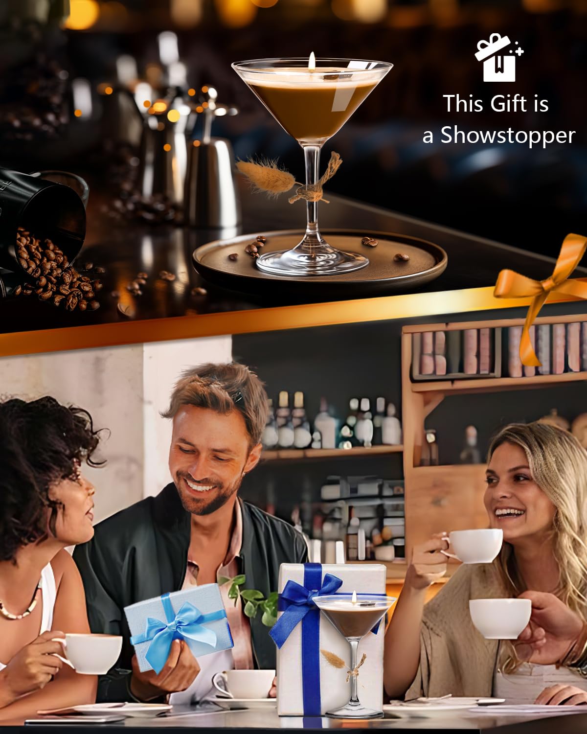 Vaiheng Martini Coffee Candles Gifts for Women, Scented Candles Unique Gifts for Women,Funny Cute Cool Cereal Soy Wax Candle for Home, Bedroom,Coffee Bar Scented for Christmas, Birthday,Halloween