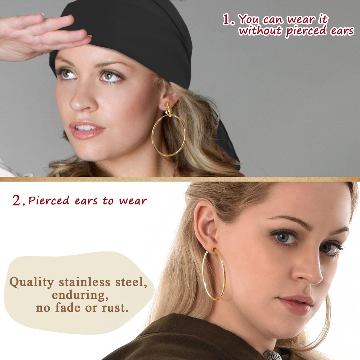 Cotton Pirate Costume Accessories Set for Men And Women Head Scarf Sash Belt Dress With Earring And Necklace (Black)