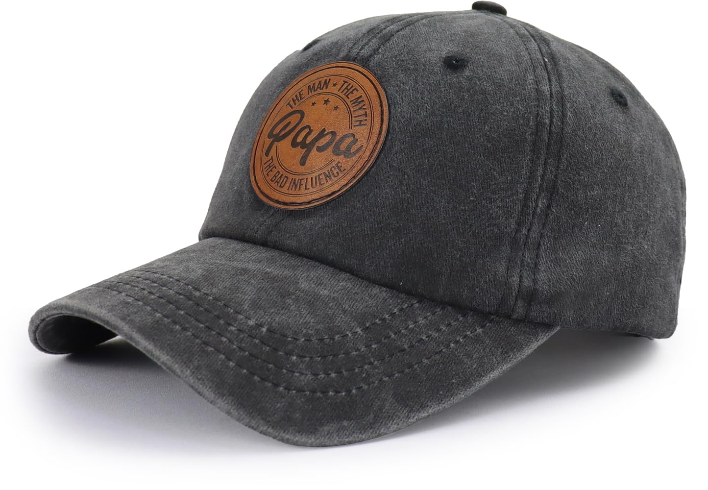 Birthday Gifts for Dad, Funny Papa Decorations Baseball Cap, New Dad Hats for Men, Fathers Day Christmas Retirement Gifts for Daddy Grandpa Husband Black