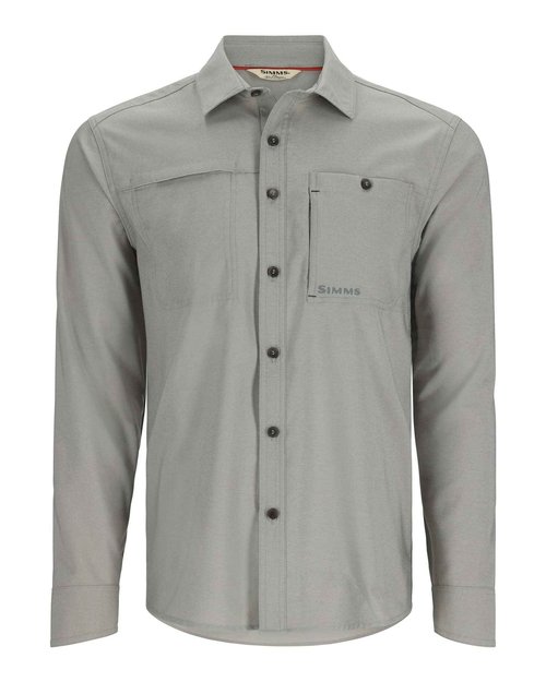 Simms Men's Challenger Long Sleeve Shirt - Cinder - Large