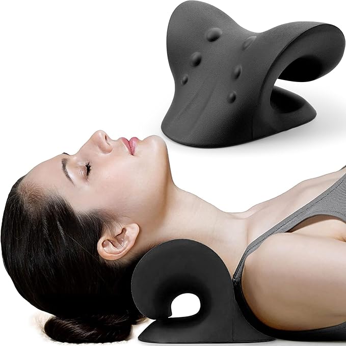 RESTCLOUD Neck and Shoulder Relaxer, Cervical Traction Device for TMJ Pain Relief and Cervical Spine Alignment, Chiropract...