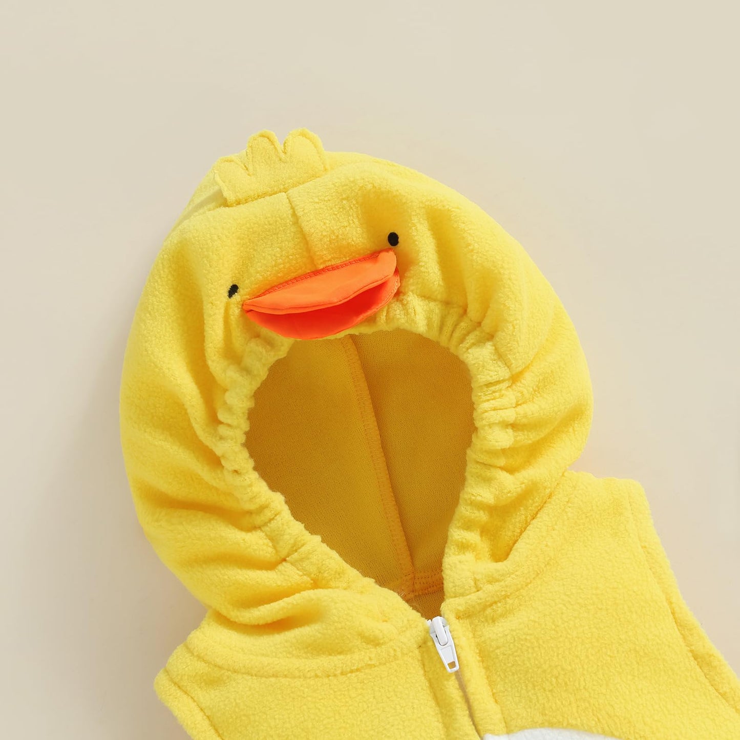 Halloween Costumes Toddler Baby Boy Girl Flamingo Animal Hooded Sleeveless Romper Jumpsuit Legging Duck Outfits (Duck, 12-18 Months)