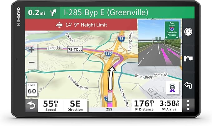 Garmin dēzl OTR1000 (Renewed), 10-inch GPS Truck Navigator, Easy-to-read Touchscreen Display, Custom Truck Routing and Loa...