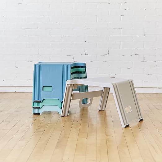ECR4Kids Linking Stool Set, Flexible Seating, Contemporary, 4-Piece