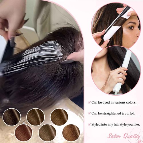 Fine Plus 10Inch Hair Toppers for Women Real Human Hair – Mono Base 3"x5", Natural Black Virgin Quality, for Thinning Crown & Wide Parting, Lightweight & Breathable, Add Volume Can Be Curled
