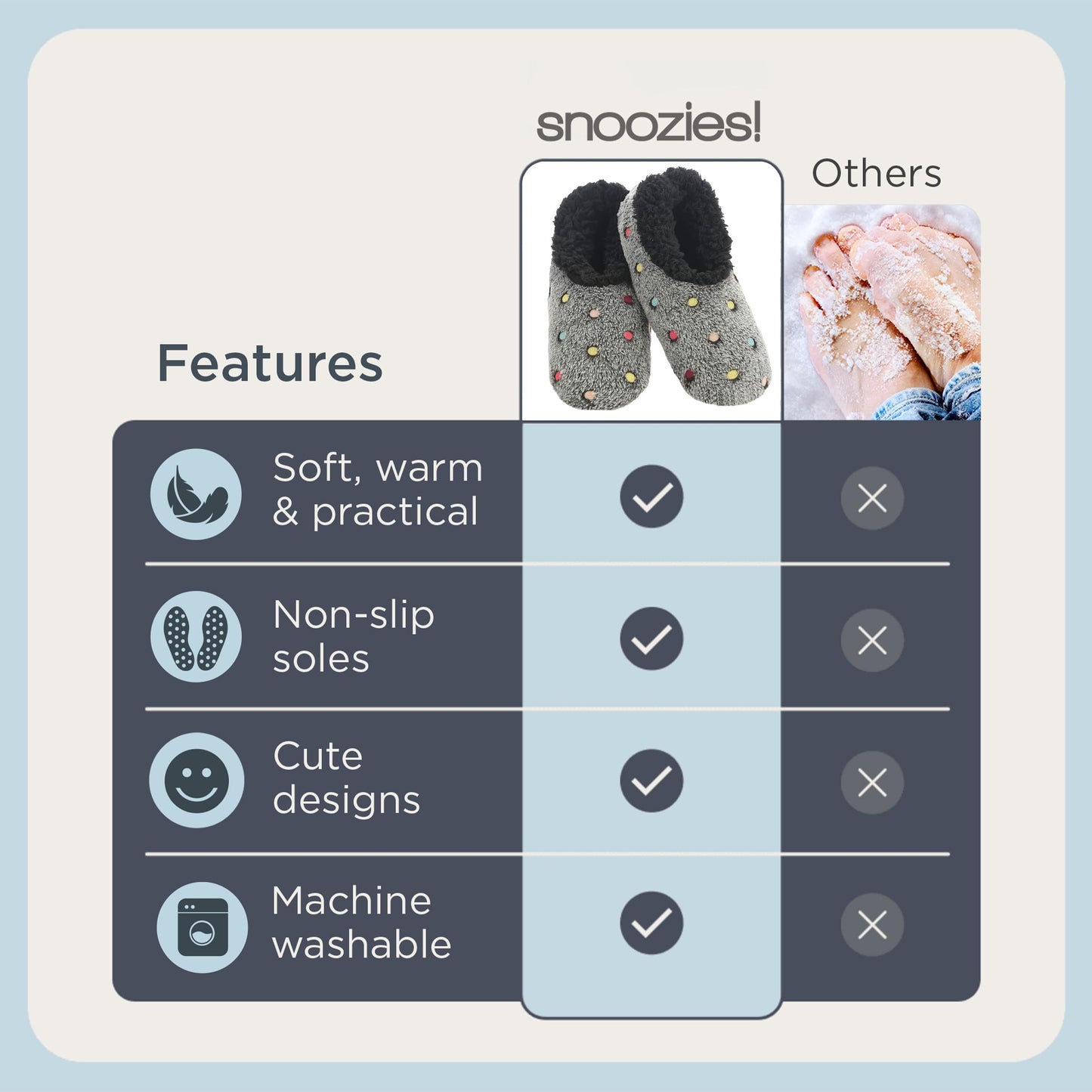 Snoozies Slippers for Women | Lotsa Dots Colorful Cozy Sherpa Slipper Socks | Womens House Slippers | Cozy Slippers for Women | Fuzzy Slippers | Black | Large