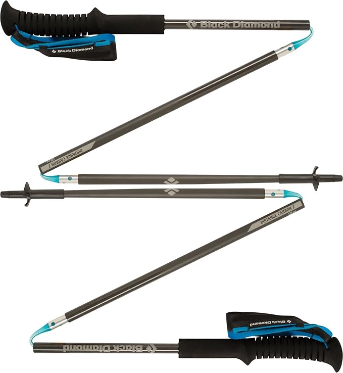 Black Diamond Distance Carbon Z Trekking Poles (120cm) - SS18 - One - Black
