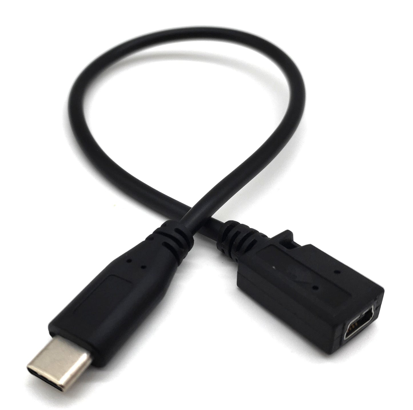 Qaoquda Usb C To Mini Usb Cable, Usb-C Type C Male To Mini Usb Female Adapter Converter Charging Cable For Macbook Pro, Laptop,