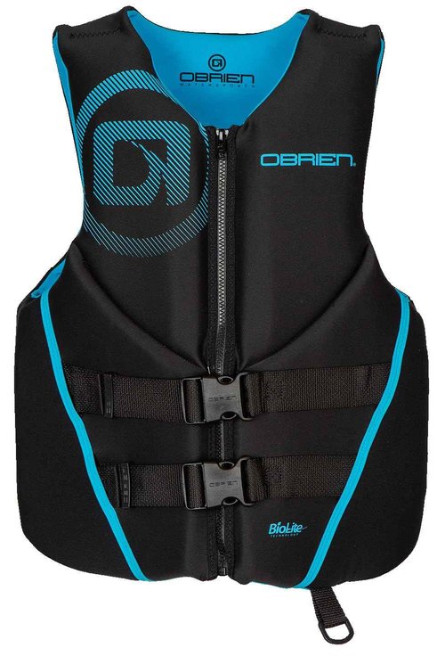 O'Brien Men's Traditional Neoprene USCGA Life Jacket, Cyan, X-Small