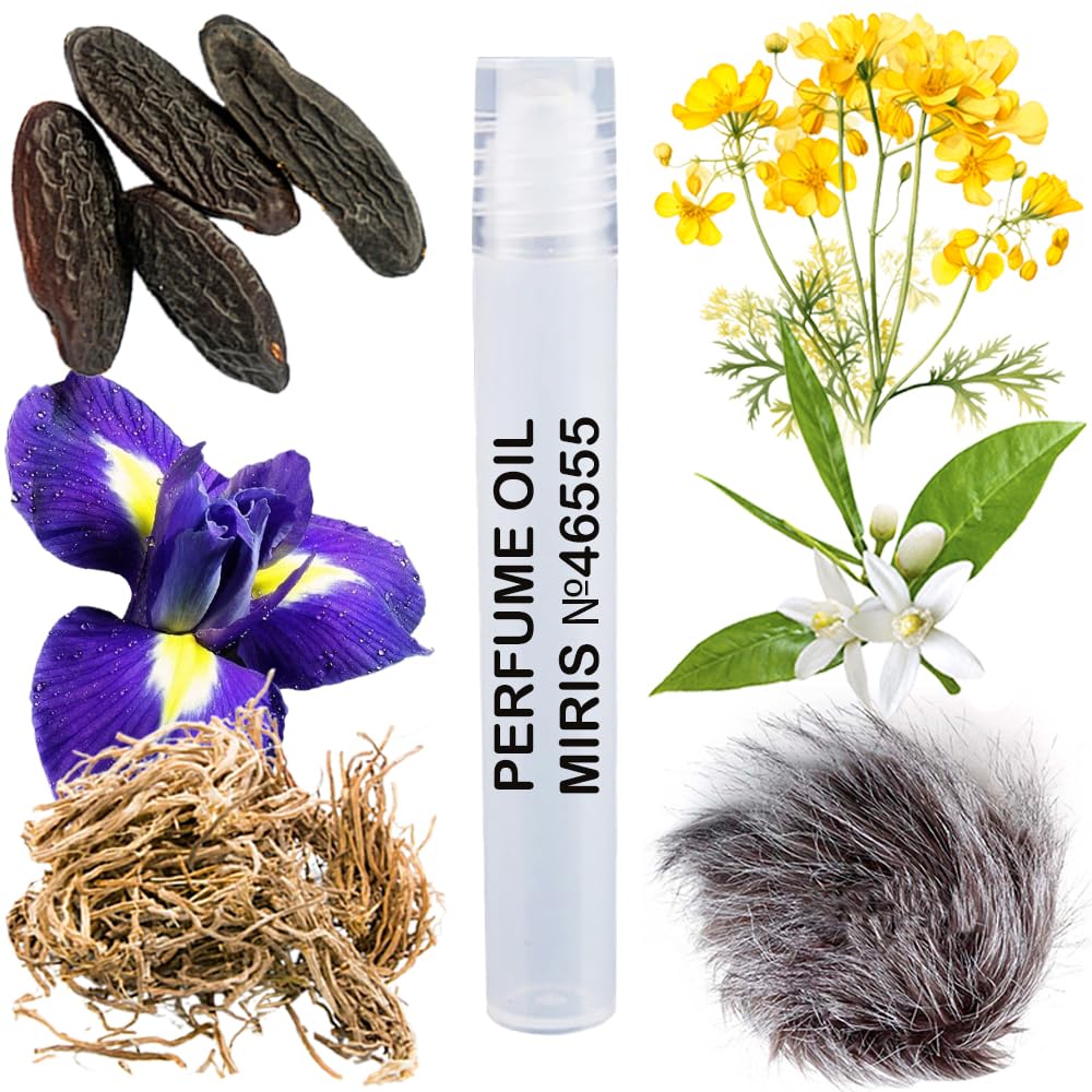 MIRIS No. 46555, Inspired by No. 19 Poudre, Long-Lasting Perfume Oil for Women Roll-On, Rollerball 0.34 Fl Oz / 10 ml