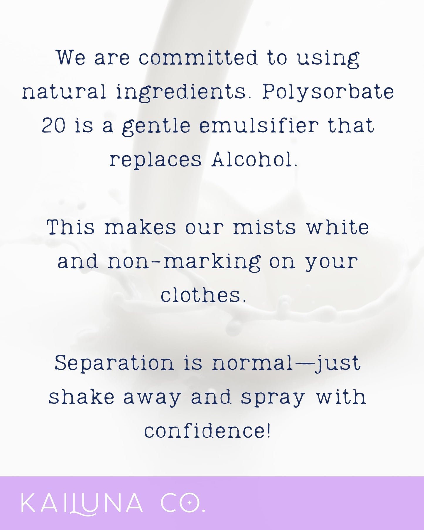 Kailuna Co. Lilac Blossom Natural Hair & Body Mist Spray, Pure Essential and Fragrance Oils, Alcohol-Free, Handmade in California, 0.5Fl Oz