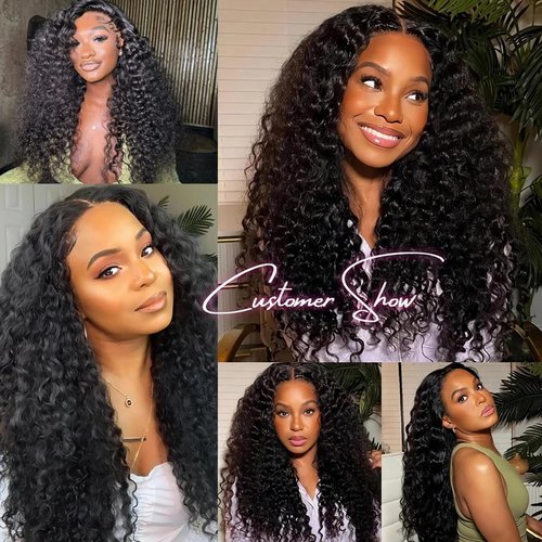 15A Burmese Deep Wave Bundles Human Hair 24 Inch 1 Bundle Tangle Free Unprocessed Brazilian Virgin Hair Weft with Spiral Curly End for Women Deep Wave Human Hair Weft Extensions