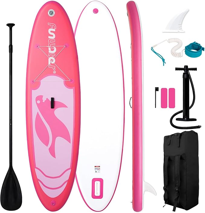 FunWater Inflatable Stand Up Paddle Board 10'6"/11"/11'6" Paddle Board for Adults & Youth, Paddleboards Inflatable with Pr...