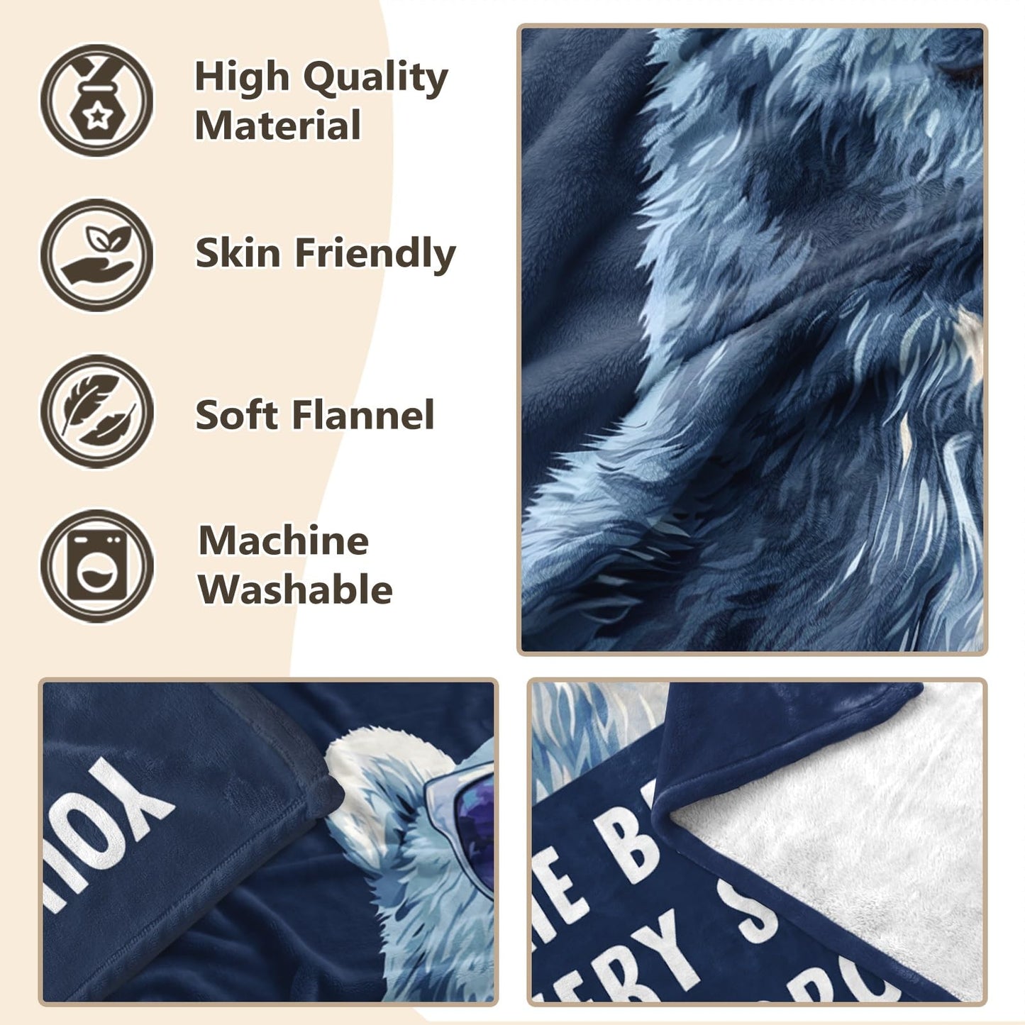 Hudiegify Gifts for Brother, Brother Graduation Presents, Brothers Birthday Gifts, Present for Brothers Step/Half, Father's Day Funny Blanket 60"x50"