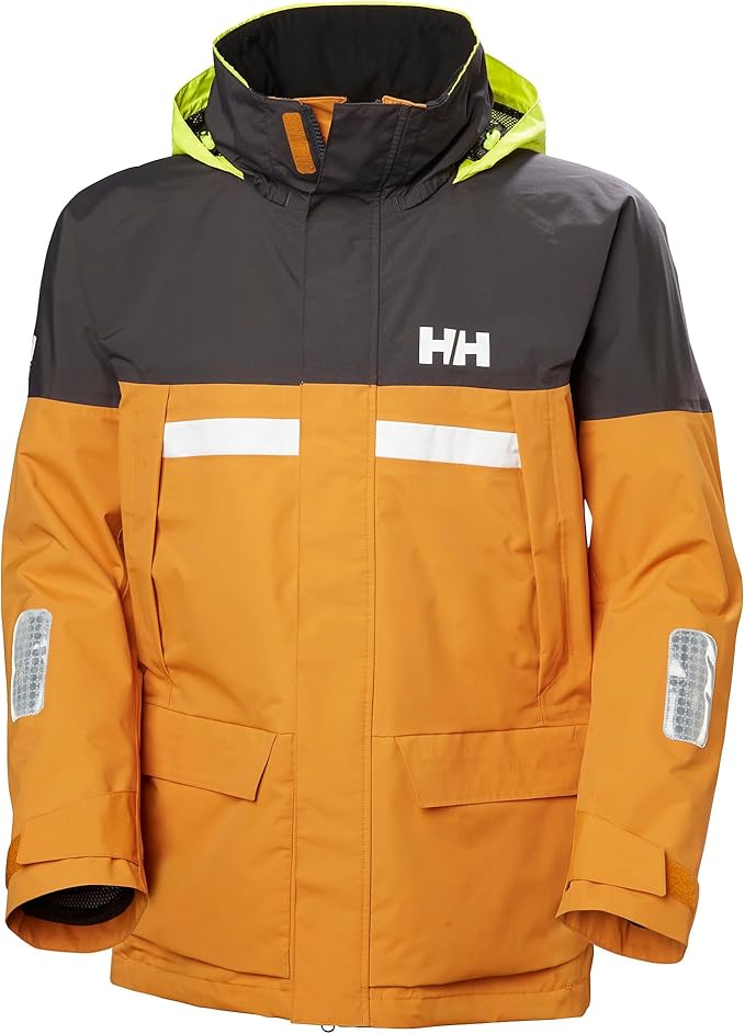 Helly-Hansen Men's Pier Jacket 4.0 - Adjustable Hood Raincoat - Sailing Wet Weather Gear - Lightweight Outdoor Jacket