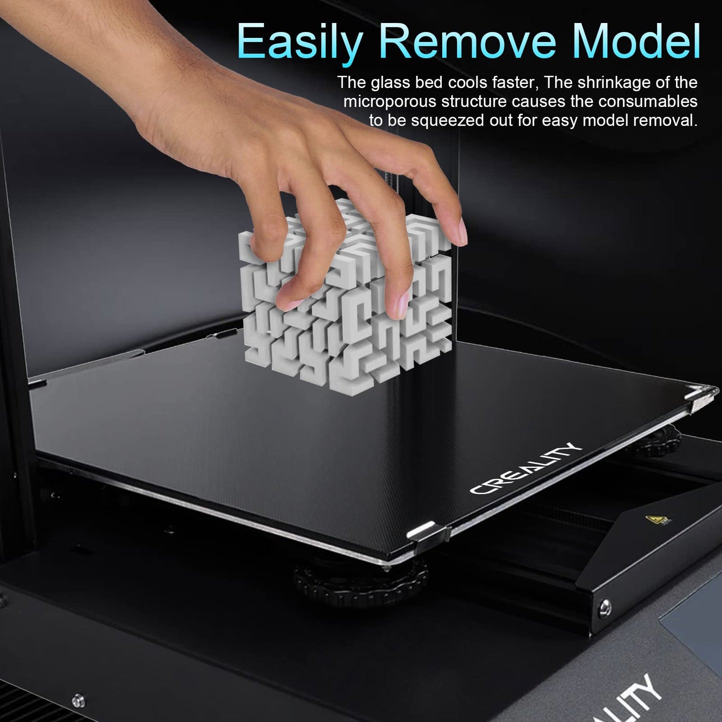 Mefine Ender 3 Glass Bed Upgraded 3D Printer Tempered Glass Plate Build Surface for Ender 3/3 Pro/3 V2/3 S1,Ender 5/5 Pro, 235x235x4mm