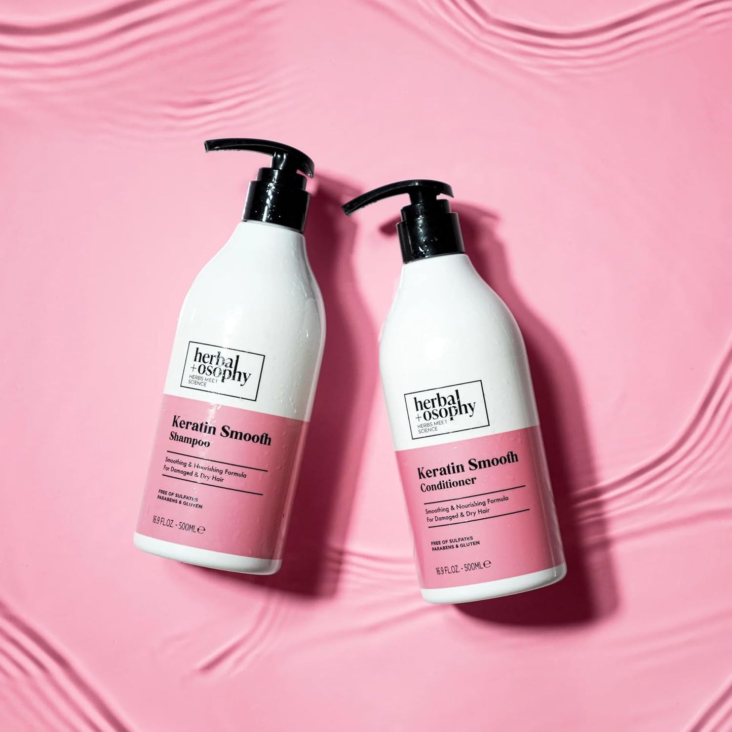 Keratin Strength Shampoo & Conditioner Set, Gluten-free, Sulfate-free, Paraben-free