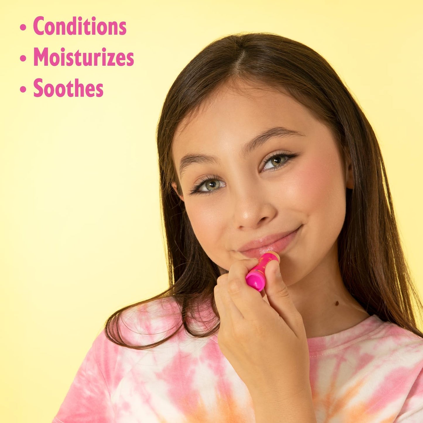 Lip Smacker Lippy Pals, Set of 3 Flavored Moisturizing & Smoothing Soft Shine Lip Balm, Hydrating & Protecting Fun Tasty Flavors