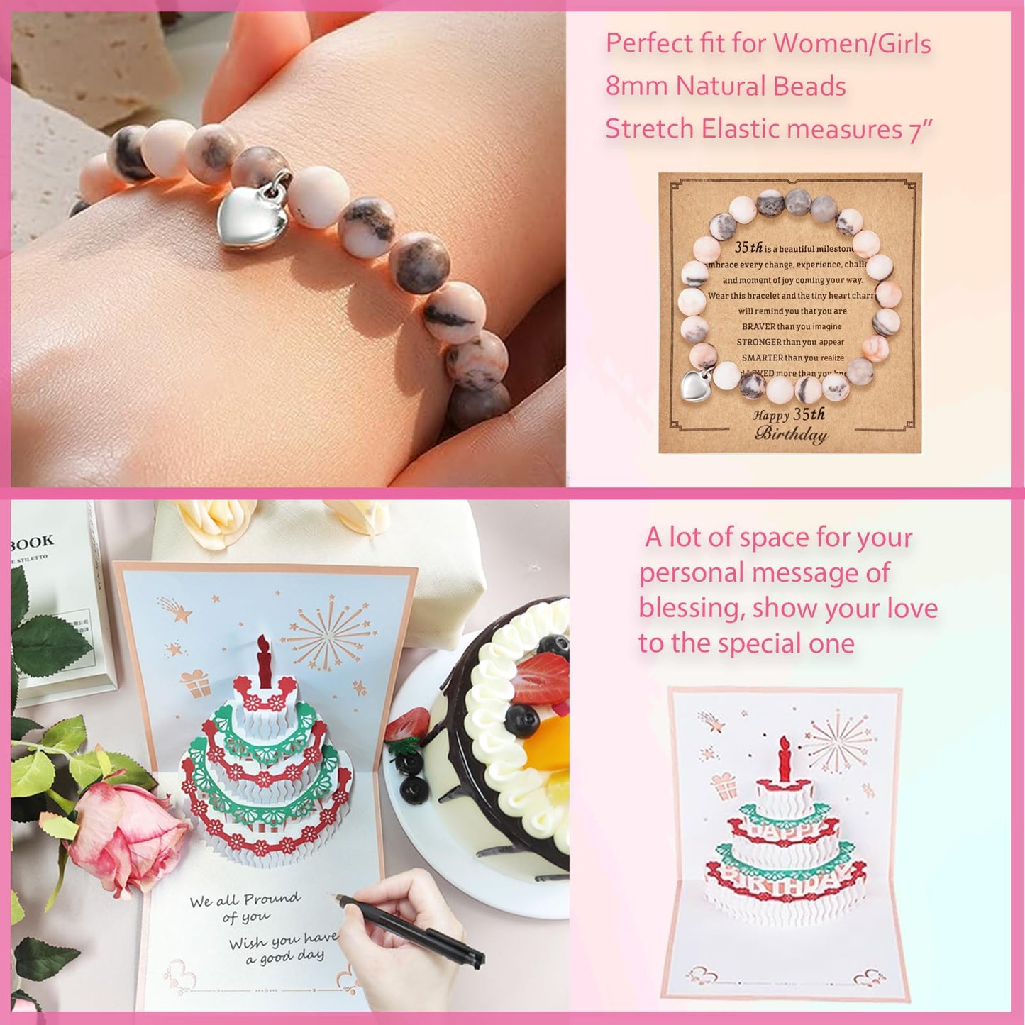 35th Birthday Gifts for Women Her, Happy 35th 35 Year Old Birthday Basket Gifts Box for Women Best Friends Female Daughter Sister Her Girlfriend Coworker Bestie Birthday Unique