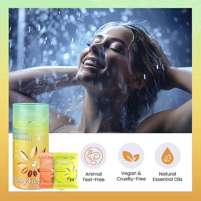 Shower Steamers Aromatherapy - Birthday Gifts for Women, Mom, 8 Pack Shower Bombs with Essential Oils, Stress Relief, Christmas Gifts for Women Men, Adult Teens Stocking Stuffers 2025
