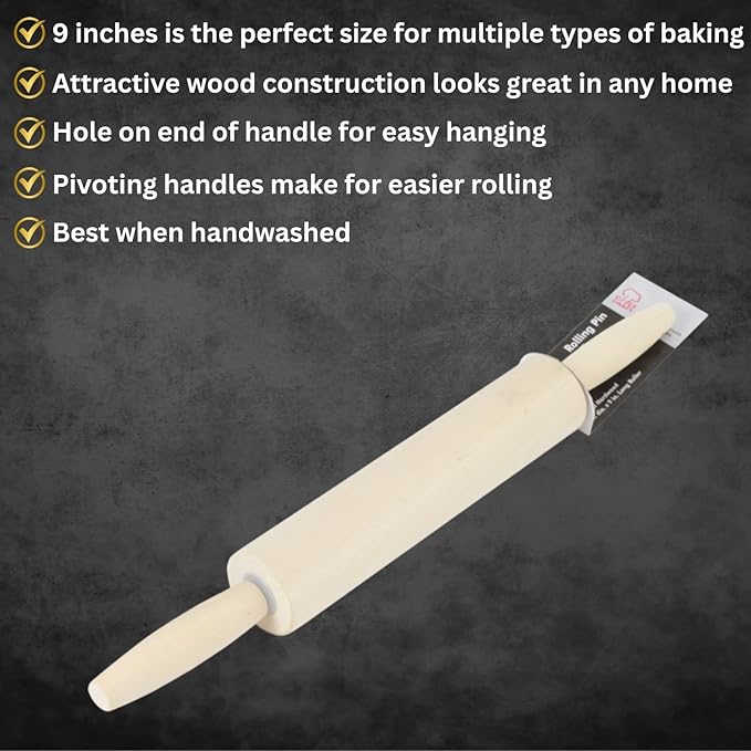 Baking Essentials for Home Bakery, Homesteading Essentials - Silicone Baking Pastry Mat for Rolling Dough and Powdered Cinnamon Sugar Shaker Duster Bundle with Mini Wooden Rolling Pin/Dough Roller