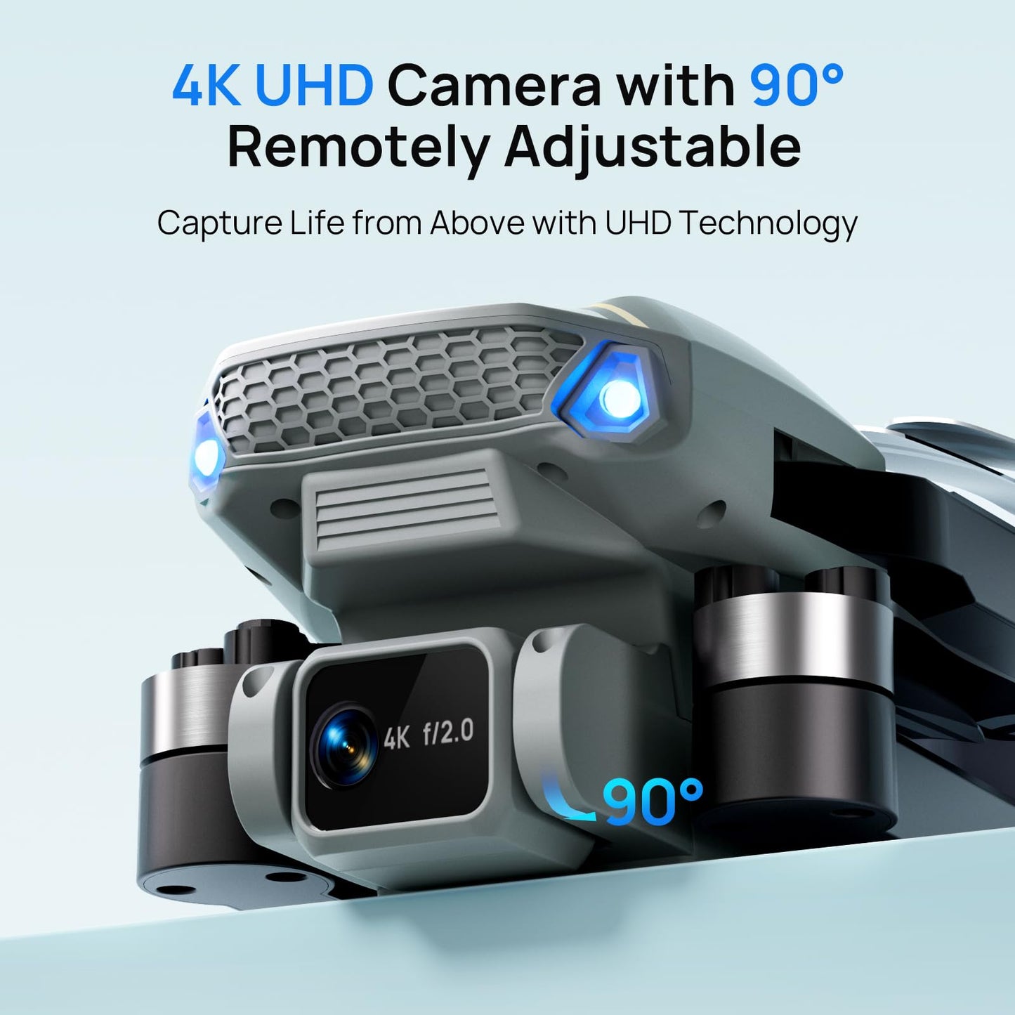 Ameta Drones with Camera for Adults 4k UHD, S20 Lite Brushless Motor FPV Foldable RC Drones for Adults Kids Beginners with 54 Mins Long Flight, Altitude Hold, Headless Mode, Circle Fly, 360° Flips