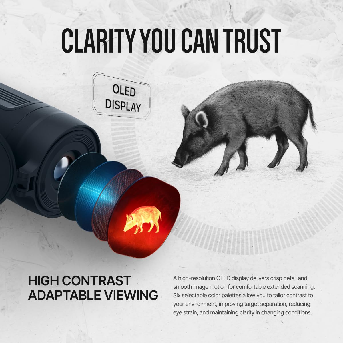 ATN BlazeTrek 6 Thermal Monocular, 6th Gen Thermal Engine, 384/640 Resolution, SharpIR AI, 50Hz, IP67, WiFi & Recording (640x512 Sensor, 14, x)