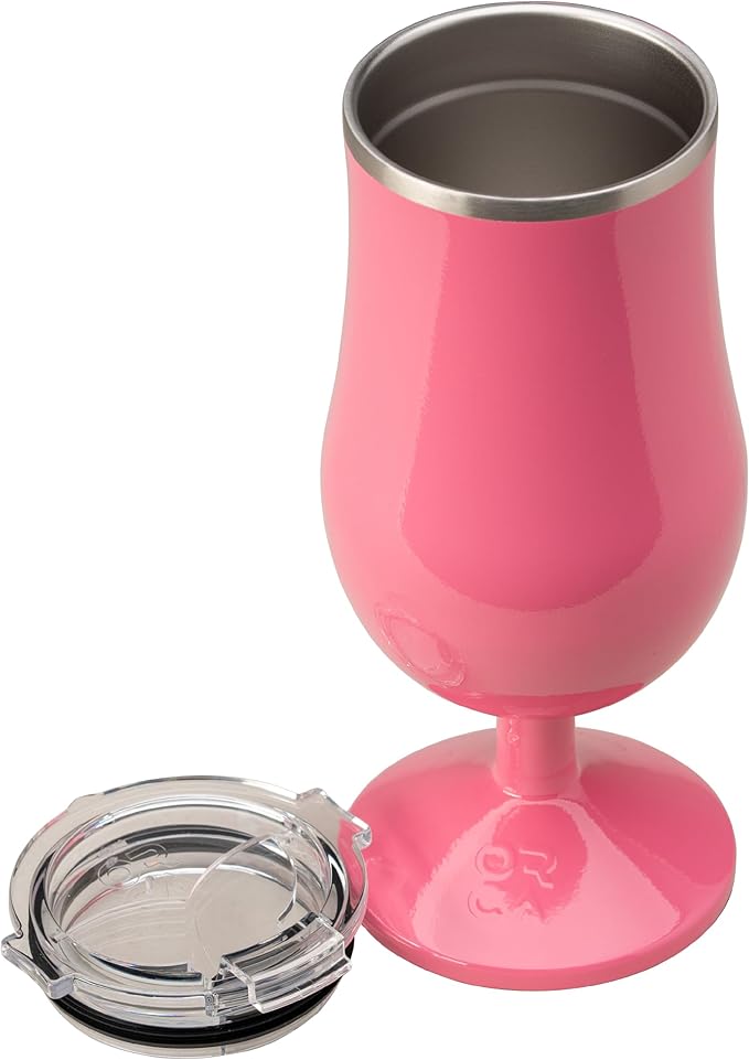 ORCA Poco 17 oz Insulated Cocktail Glass | Double Walled, Stainless Steel Hurricane Glass, Lidded Tumbler for Cocktails, W...