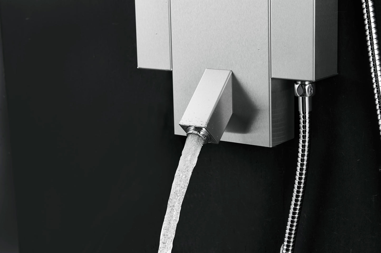 Blue Ocean 48" Stainless Steel SPS822A Shower Panel Tower with Rainfall Shower Head and Spout