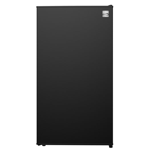 Kenmore 18" Compact Refrigerator with Chiller Compartment - Reversible Door, Adjustable Glass Shelves, ENERGY STAR Certified, 6 Can Rack, Interior Lighting, Freestanding, 3.5 cu. ft. Capacity - Black