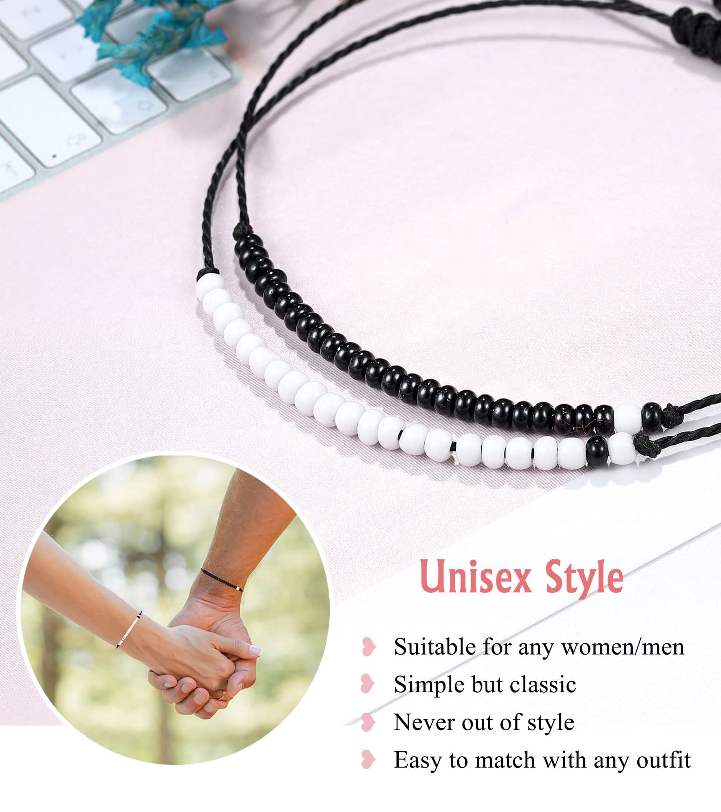 UNGENT THEM Gifts for Her Girlfriend Valentines I Love You Anniversary Birthday Romantic Gf Bracelet