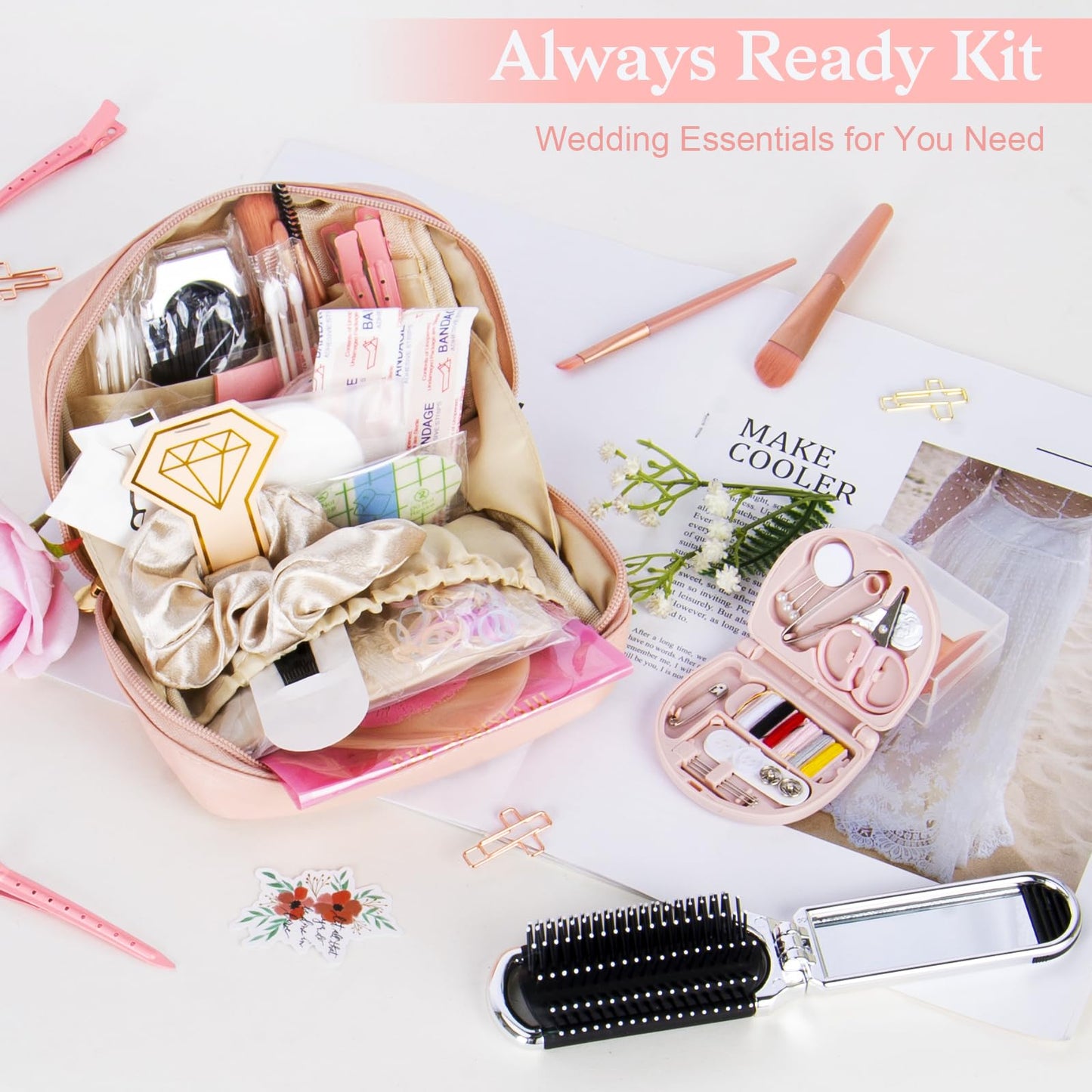Bride Wedding Day Emergency Kit for Wedding Day Items, Wedding Essentials Supplies Emergency Kit for Women, Wedding Day Must Haves, Wedding Necessities