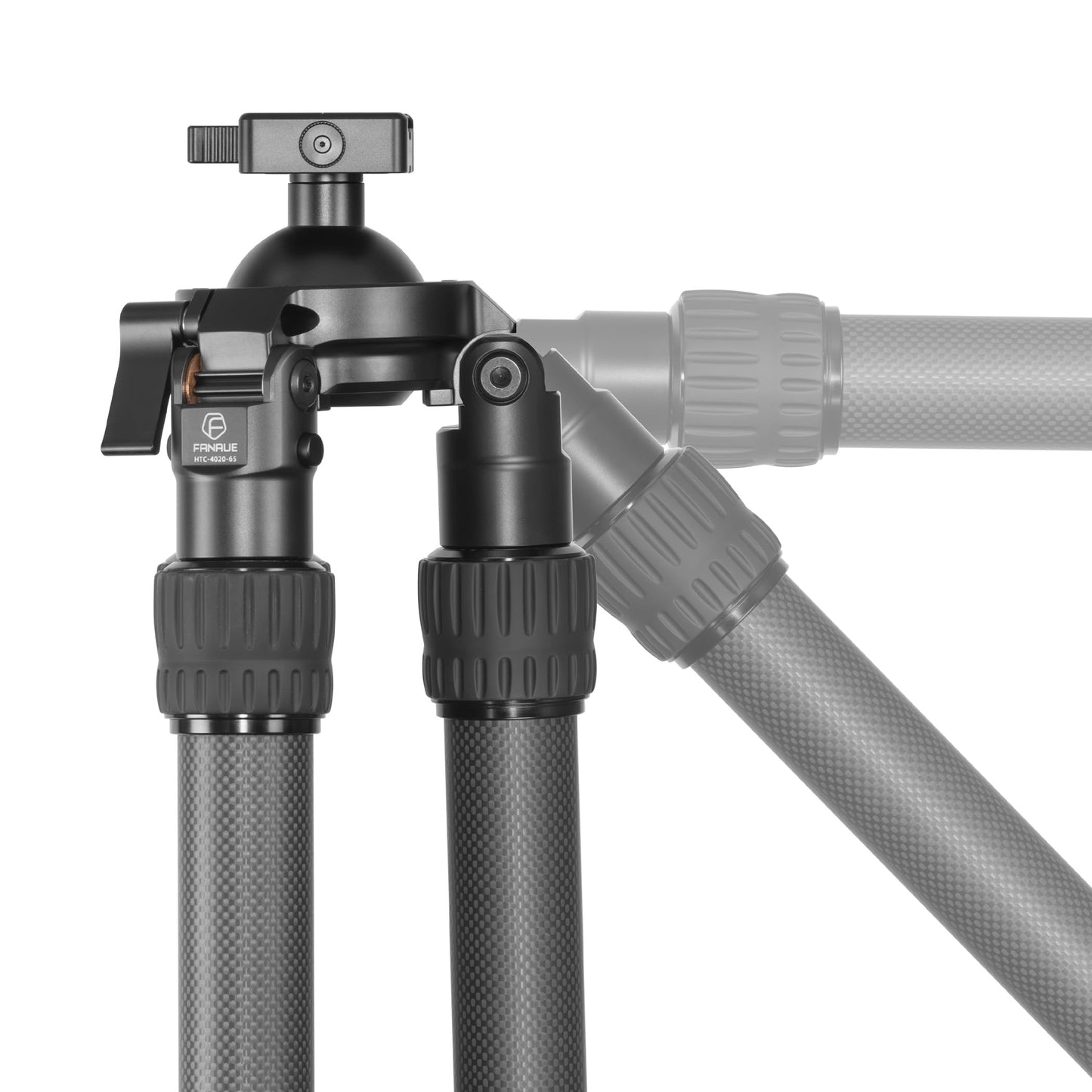 FANAUE ST-65 Carbon Fiber Tripod for Hunting with Arca Swiss QR Plate, Camera Tripod Stand for Photography, 360 Rotate Ball Head Adapter, Rifle Rest Saddle Mount