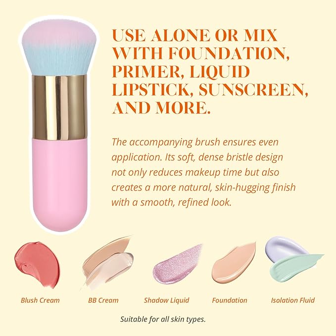 Liyalan Shimmer Body Oil 5 Color Options 1.0 fl.oz Face Glow Pearl Highlighter Illuminator Long-Lasting Shine Glitter Liquid Tanning with Makeup Brush Included (#03 Bronze Gold)