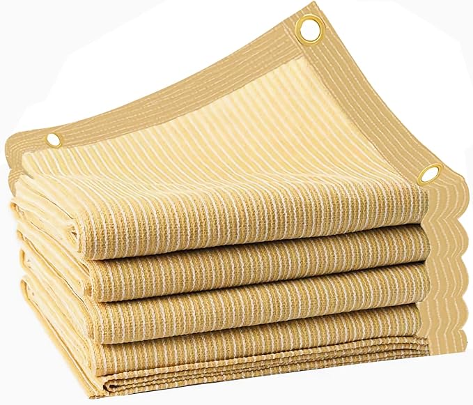 MEANCHEN 90% 10x20ft Sun Shade Cloth for Outdoor Deck Backyard Patio Garden Shade Fabric Privacy Screen Pergola Shade Cove...
