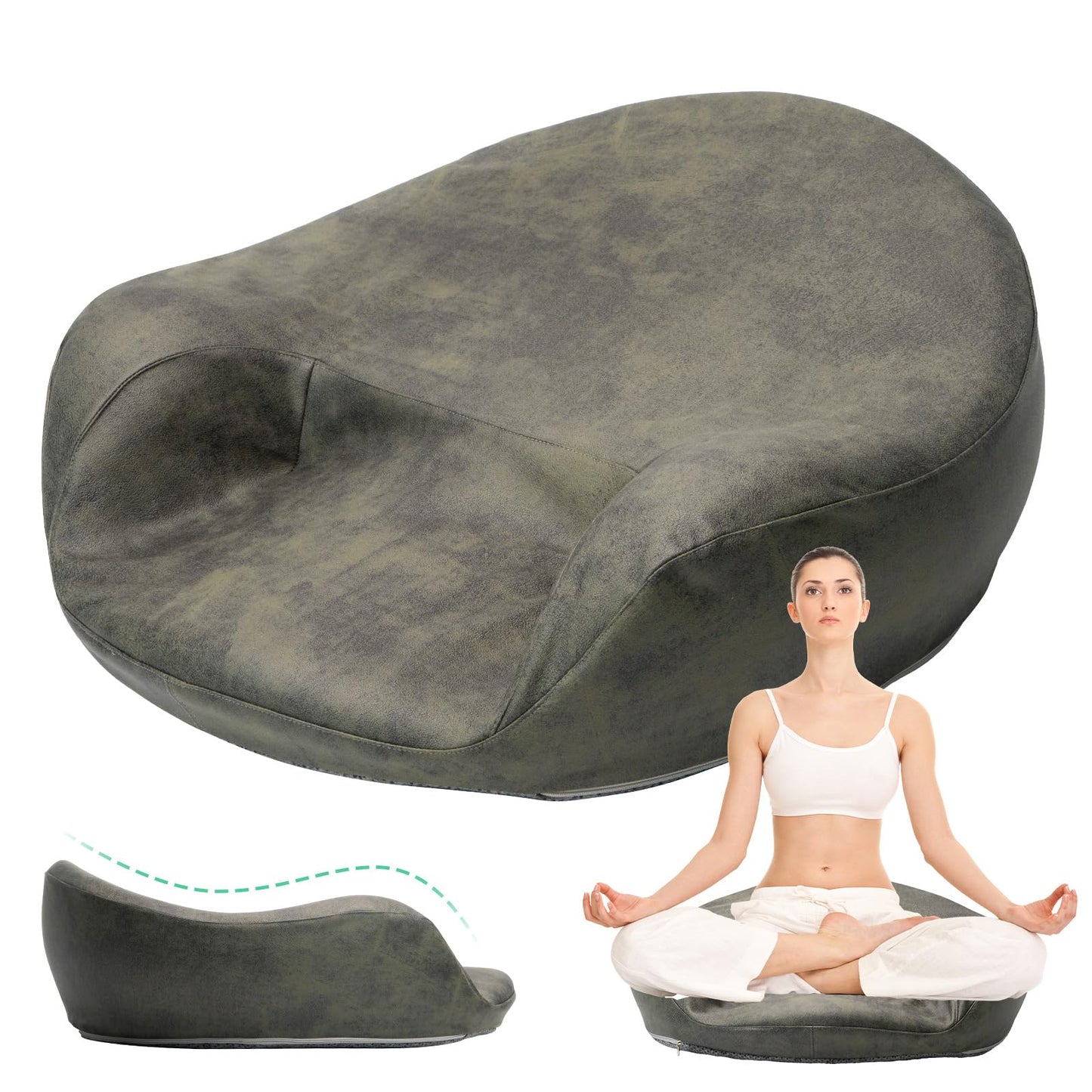 SUMIHUM Meditation Cushion, Comfortable Floor Pillow for Adults Sitting, Reading, Yoga, Large Floor Cushion Seating for Living Room Tatami Home Decor
