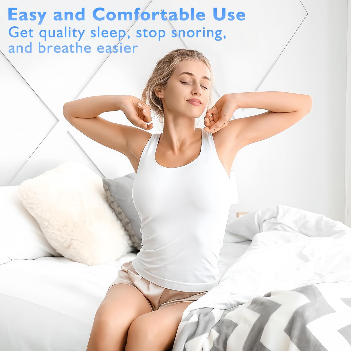 Anti Snoring Devices, Silicone Magnetic Anti Snoring Nose Clip, Nasal Strip for Snoring with Adjustable Magnet, Magnetic Nasal Strip, Stop Snoring for Men and Women, 8PCS